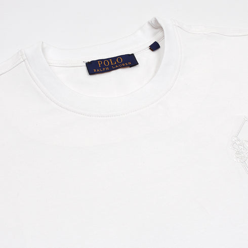 RL White BP Embroidered T-Shirt